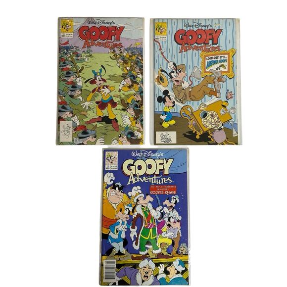 Walt Disney’s Goofy Adventures Comic Books Lot of 3 Vintage - Picture 1 of 7